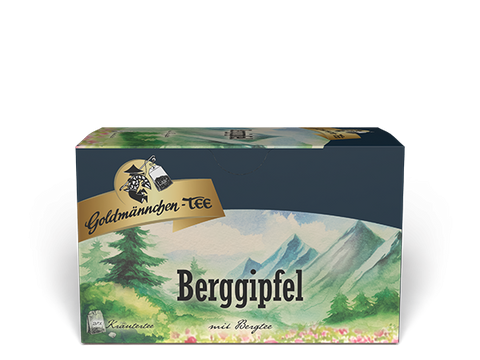 Berggipfel mit Bergtee