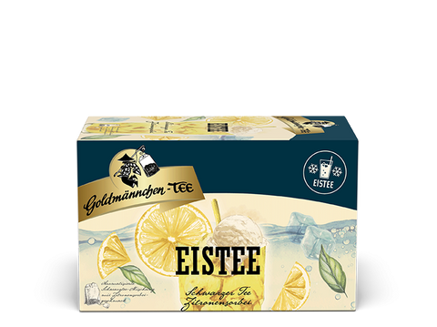 Eistee Schwarztee Zitronensorbet