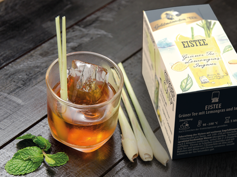 Eistee Grüner Tee Lemongras-Ingwer